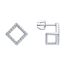 Серьги серебряные 94025911 | Серьги серебряные 94025911 купить по цене 4351 руб. в ювелирном магазине ⭐️ «Золотая Подкова»