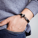 Браслет стальной AS-BR022-bk | Браслет стальной AS-BR022-bk купить по цене 2860 руб. в ювелирном магазине ⭐️ «Золотая Подкова»