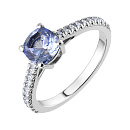 Кольцо золотое 920484Б.Сапфир гт. | Кольцо золотое 920484Б.Сапфир гт. купить по цене 183041 руб. в ювелирном магазине ⭐️ «Золотая Подкова»