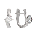 Серьги серебряные 1042392-01210 | Серьги серебряные 1042392-01210 купить по цене 5254 руб. в ювелирном магазине ⭐️ «Золотая Подкова»