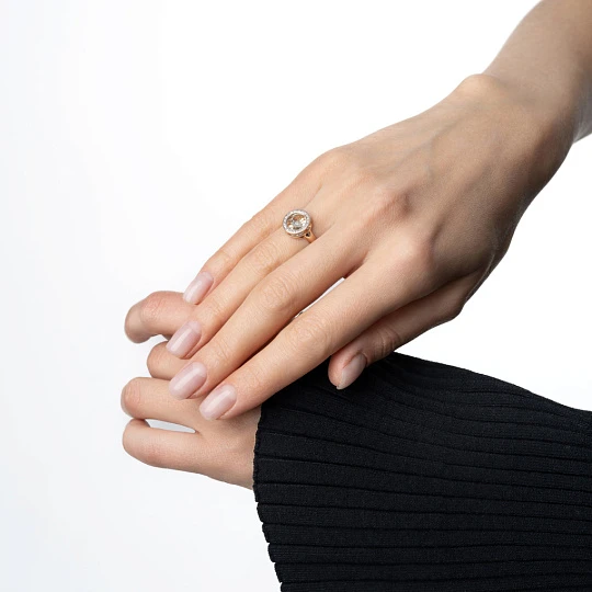 Кольцо золотое 802-02082-10-11-00-50 | Золотые кольца купить по выгодной цене в ювелирном магазине ⭐️ «Золотая Подкова»