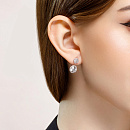 Серьги серебряные 94021435 | Серьги серебряные 94021435 купить по цене 7485 руб. в ювелирном магазине ⭐️ «Золотая Подкова»