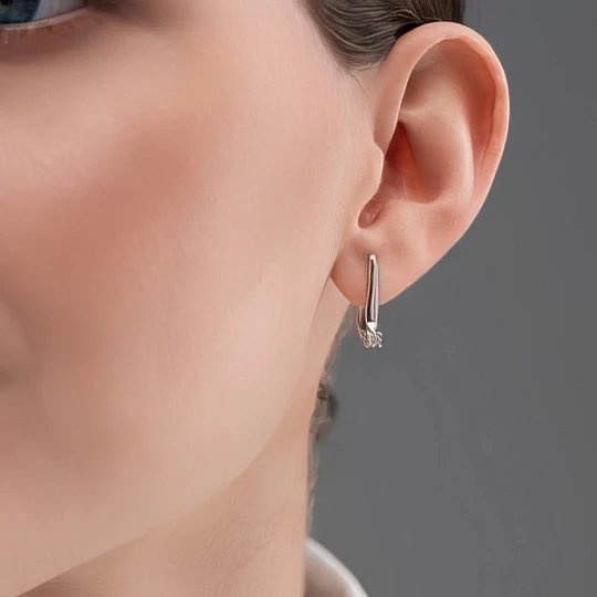 Серьги золотые 26015-200 | Английский замок серьги купить по выгодной цене в ювелирном магазине ⭐️ «Золотая Подкова»