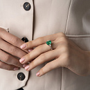 Кольцо золотое 920502Б.Цаворит ЛС | Кольцо золотое 920502Б.Цаворит ЛС купить по цене 223702 руб. в ювелирном магазине ⭐️ «Золотая Подкова»