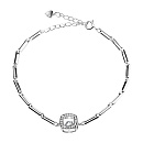 Браслет серебряный D1-SD-0156B | Браслет серебряный D1-SD-0156B купить по цене 5635 руб. в ювелирном магазине ⭐️ «Золотая Подкова»