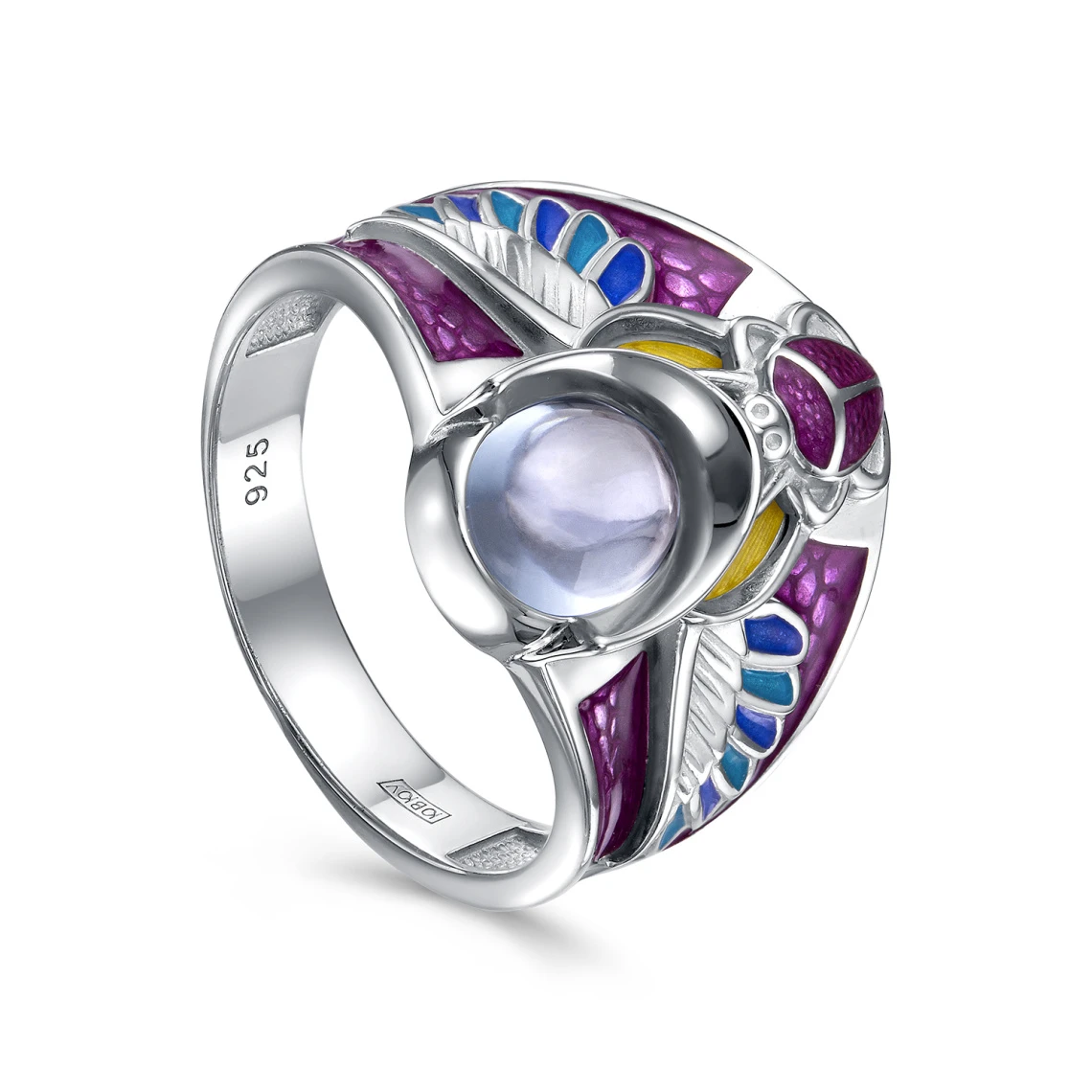 Кольцо серебряное 1-241-81101 | Кольца купить по доступной цене в ювелирном магазине «Золотая Подкова»