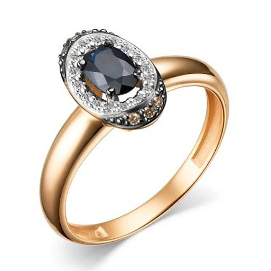 Кольцо золотое 15834-170 | Кольца с сапфиром купить по выгодной цене в ювелирном магазине ⭐️ «Золотая Подкова»