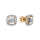 Серьги золотые 25098-100 | Серьги золотые 25098-100 купить по цене 105919 руб. в ювелирном магазине ⭐️ «Золотая Подкова»
