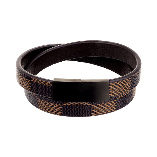 Браслет стальной AS-BR124-br | Мужские браслеты купить по выгодной цене в ювелирном магазине ⭐️ «Золотая Подкова»