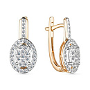 Серьги золотые 25664-100 | Серьги золотые 25664-100 купить по цене 152079 руб. в ювелирном магазине ⭐️ «Золотая Подкова»