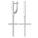 Серьги серебряные 0201659-00775 | Серьги серебряные 0201659-00775 купить по цене 4434 руб. в ювелирном магазине ⭐️ «Золотая Подкова»