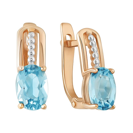 Серьги золотые 1032-11220-T | Золотые серьги купить по выгодной цене в ювелирном магазине ⭐️ «Золотая Подкова»