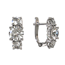 Серьги серебряные 1032022-01210 | Серьги серебряные 1032022-01210 купить по цене 3683 руб. в ювелирном магазине ⭐️ «Золотая Подкова»