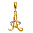 Подвеска золотая 805-01408-10-00-20-01 "А" | Подвеска золотая 805-01408-10-00-20-01 "А" купить по цене 10741 руб. в ювелирном магазине ⭐️ «Золотая Подкова»