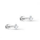 Серьги золотые 2-1118-1000 | Серьги золотые 2-1118-1000 купить по цене 29835 руб. в ювелирном магазине ⭐️ «Золотая Подкова»