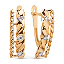 Серьги золотые 028312-1102 | Серьги золотые 028312-1102 купить по цене 65100 руб. в ювелирном магазине ⭐️ «Золотая Подкова»