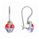 Серьги серебряные 94023099 | Серьги серебряные 94023099 купить по цене 1018 руб. в ювелирном магазине ⭐️ «Золотая Подкова»