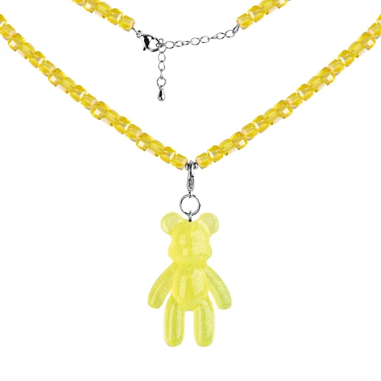 Колье стальное Glsq4ye-B01Nye-Rd | Стальные колье купить по выгодной цене в ювелирном магазине ⭐️ «Золотая Подкова»