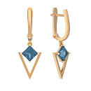 Серьги золотые 1044022-11220-T | Серьги золотые 1044022-11220-T купить по цене 46884 руб. в ювелирном магазине ⭐️ «Золотая Подкова»