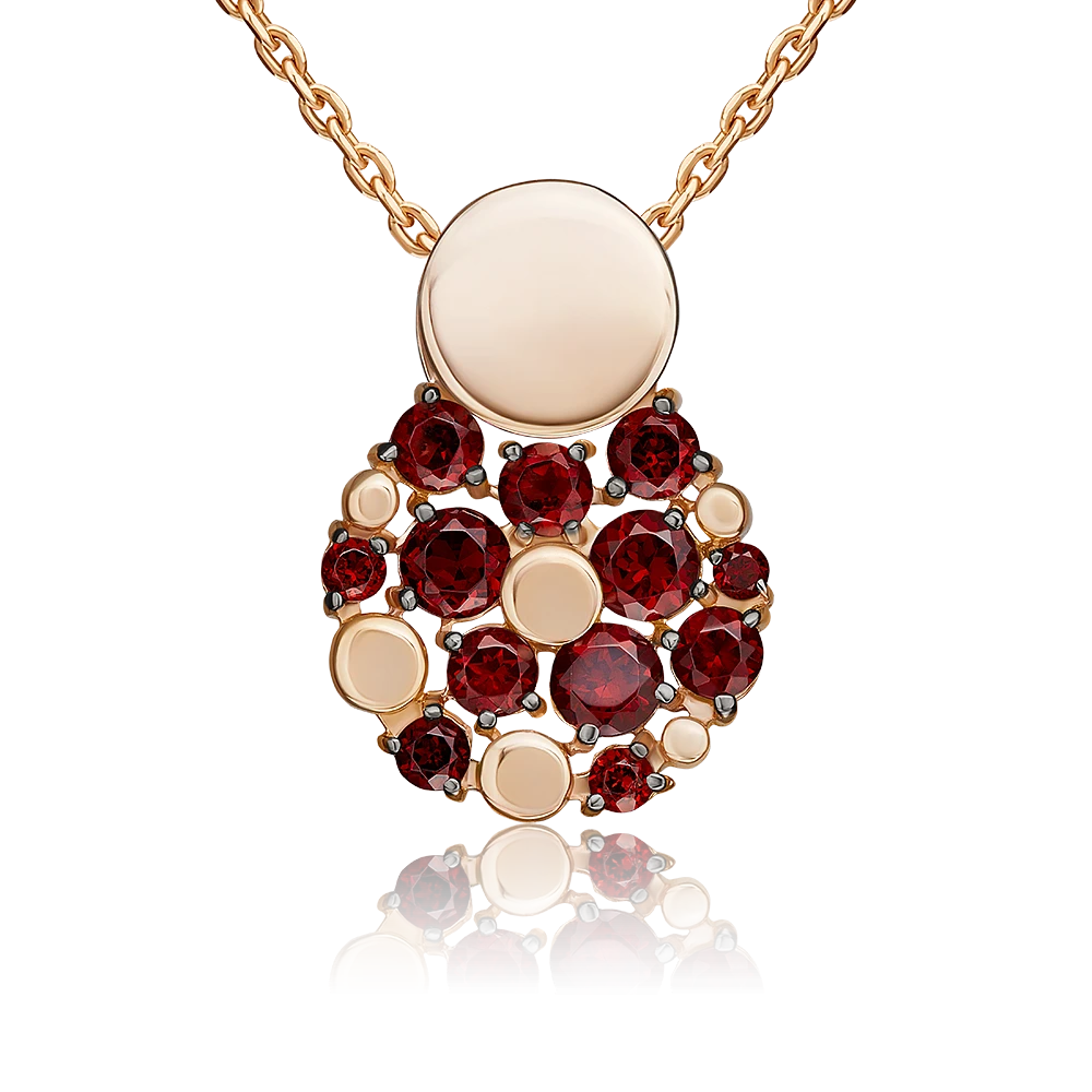 Подвеска золотая 03-3571-00-204-1110 | Подвески и кулоны с гранатом купить по выгодной цене в ювелирном магазине ⭐️ «Золотая Подкова» Подвеска золотая 03-3571-00-204-1110 | Подвески и кулоны с гранатом купить по выгодной цене в ювелирном магазине ⭐️ «Золотая Подкова»