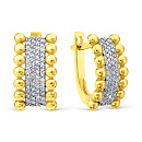 Серьги золотые Т94702В167 | Серьги золотые Т94702В167 купить по цене 96075 руб. в ювелирном магазине ⭐️ «Золотая Подкова»