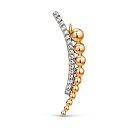 Брошь золотая 011888-1102 | Брошь золотая 011888-1102 купить по цене 21904 руб. в ювелирном магазине ⭐️ «Золотая Подкова»