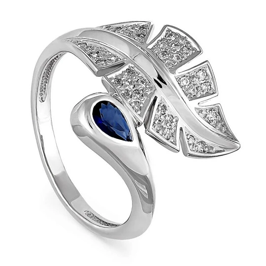 Кольцо серебряное 11-086-70800 | Ювелирные изделия Женские купить по выгодной цене в ювелирном магазине ⭐️ «Золотая Подкова»