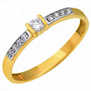 Кольцо золотое 802-01434-10-00-20-00 | Кольцо золотое 802-01434-10-00-20-00 купить по цене 32400 руб. в ювелирном магазине ⭐️ «Золотая Подкова»