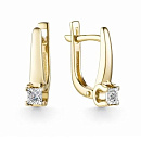 Серьги золотые 23316-300 | Серьги золотые 23316-300 купить по цене 65145 руб. в ювелирном магазине ⭐️ «Золотая Подкова»