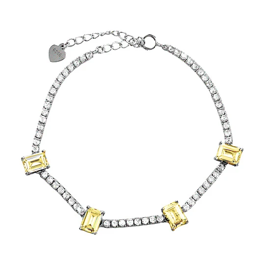 Браслет серебряный C6234 | Браслеты с фианитом купить по выгодной цене в ювелирном магазине ⭐️ «Золотая Подкова»