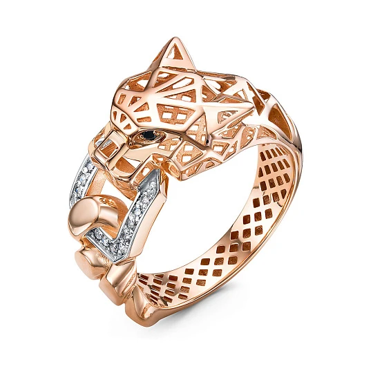 Кольцо золотое 110427 | Кольца купить по доступной цене в ювелирном магазине «Золотая Подкова»