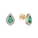 Серьги золотые 24586-301 | Серьги золотые 24586-301 купить по цене 106794 руб. в ювелирном магазине ⭐️ «Золотая Подкова»