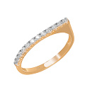 Кольцо золотое КФ 880 | Кольцо золотое КФ 880 купить по цене 42975 руб. в ювелирном магазине ⭐️ «Золотая Подкова»