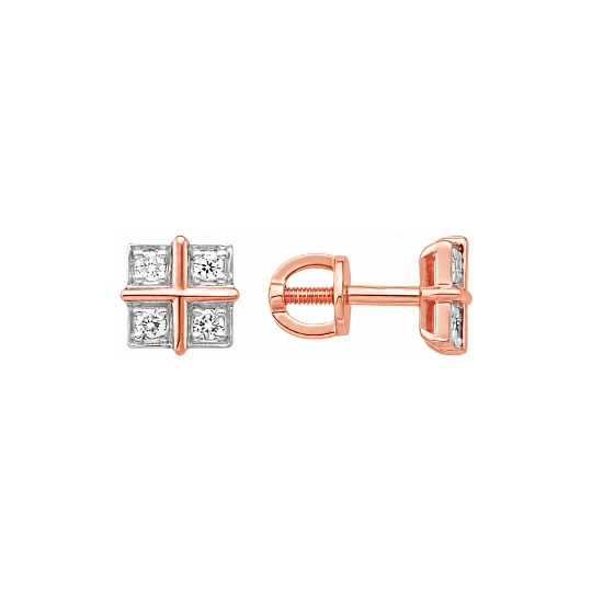 Серьги из золота с бриллиантами