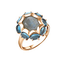 Кольцо золотое 1791072 Аквамарин | Кольцо золотое 1791072 Аквамарин купить по цене 102814 руб. в ювелирном магазине ⭐️ «Золотая Подкова»