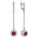 Серьги серебряные 43415ВР | Серьги серебряные 43415ВР купить по цене 5876 руб. в ювелирном магазине ⭐️ «Золотая Подкова»