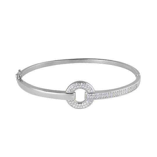 Браслет серебряный XZC027B | Жесткие браслеты купить по выгодной цене в ювелирном магазине ⭐️ «Золотая Подкова»