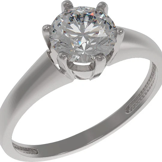 Кольцо серебряное 1035921-01210 | Ювелирные изделия в сети Золотая Подкова