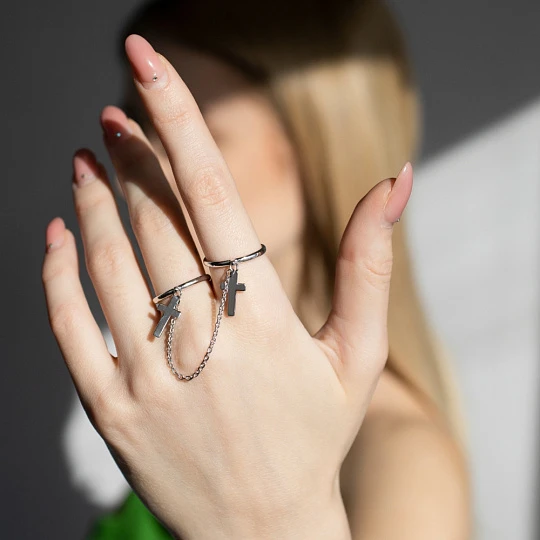 Кольцо серебряное 0121669-00245 | Ювелирные изделия в сети Золотая Подкова