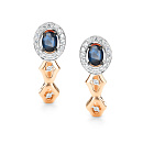 Серьги золотые 26374-102 | Серьги золотые 26374-102 купить по цене 97813 руб. в ювелирном магазине ⭐️ «Золотая Подкова»