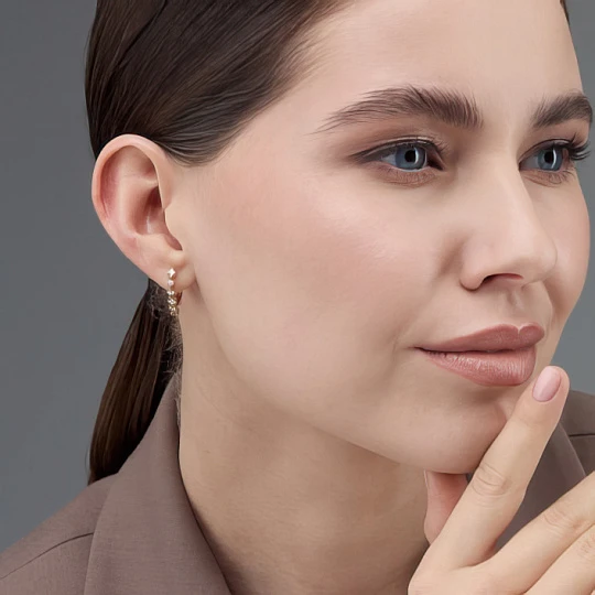 Серьги из золота с бриллиантами