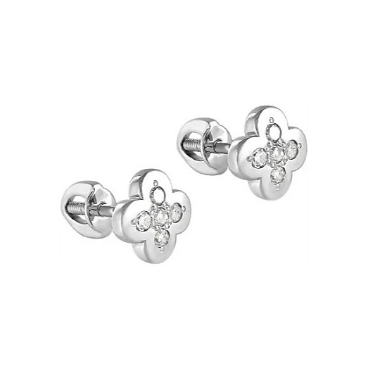 Серьги золотые 12-1893-1000 | Женские золотые серьги купить по выгодной цене в ювелирном магазине ⭐️ «Золотая Подкова»