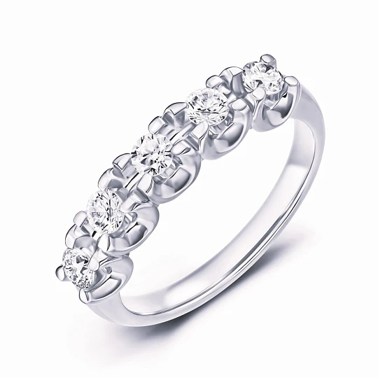 Кольцо золотое К33520415 | Кольца дорожка купить по выгодной цене в ювелирном магазине ⭐️ «Золотая Подкова»