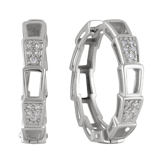 Серьги золотые Т30102Г421 | Ювелирные изделия от бренда Каратов 💍 купить по доступной цене в ювелирной сети «Золотая Подкова»