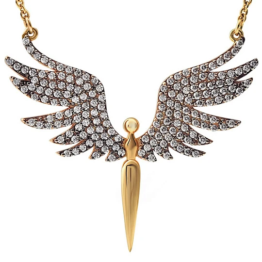 Колье золотое 806-01990-10-00-20-00 | Колье с фианитом купить по выгодной цене в ювелирном магазине ⭐️ «Золотая Подкова»