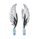 Серьги серебряные 12-682-41089 | Серьги серебряные 12-682-41089 купить по цене 10389 руб. в ювелирном магазине ⭐️ «Золотая Подкова»