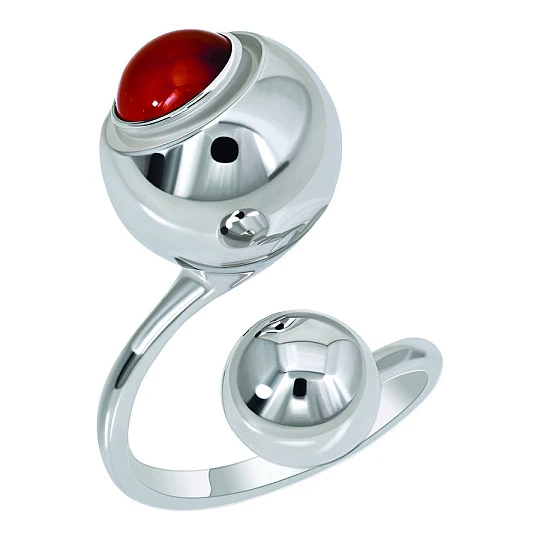 Кольцо серебряное 13415ВР | Ювелирные изделия в сети Золотая Подкова