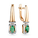 Серьги золотые 24724-101 | Серьги золотые 24724-101 купить по цене 156225 руб. в ювелирном магазине ⭐️ «Золотая Подкова»