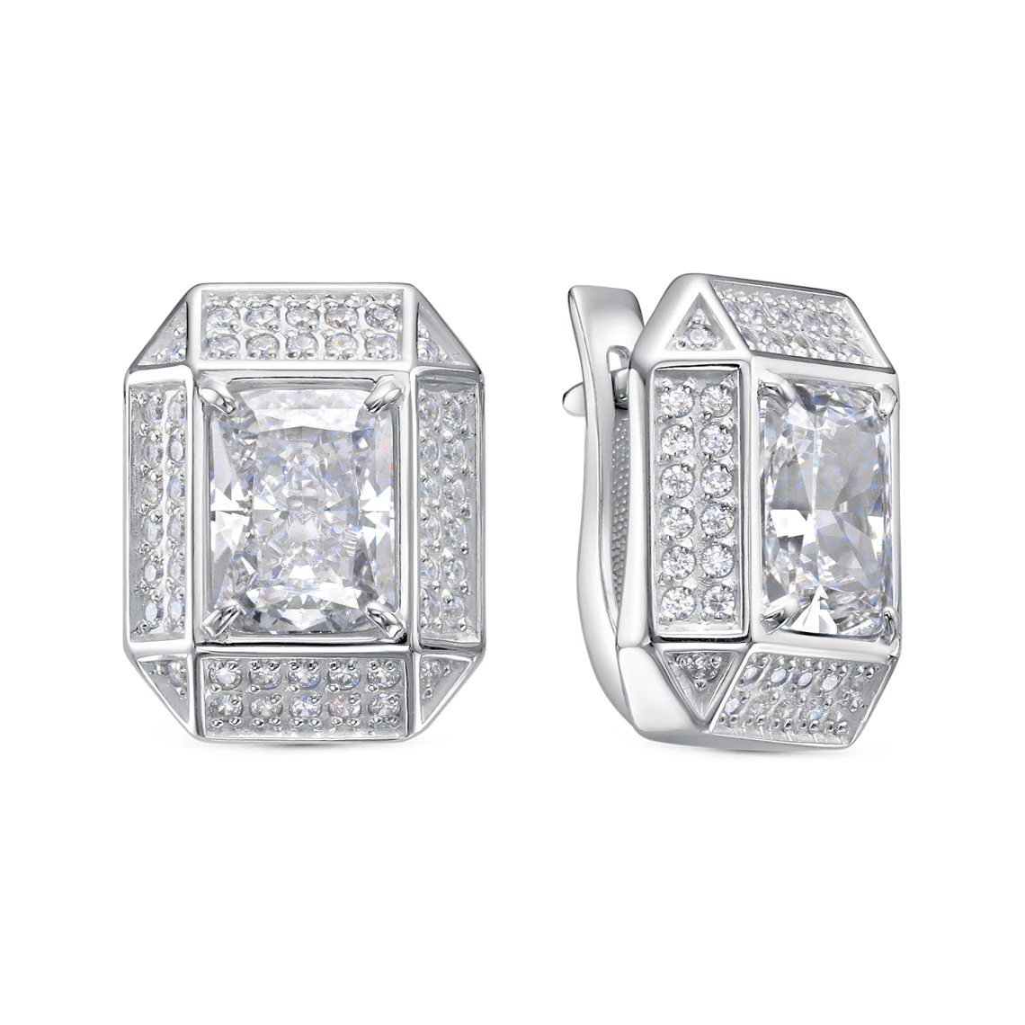 Серьги серебряные 12-791-21500 | Женские серебряные серьги купить по выгодной цене в ювелирном магазине ⭐️ «Золотая Подкова»