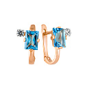 Серьги золотые 1055782-11230-T | Серьги золотые 1055782-11230-T купить по цене 40173 руб. в ювелирном магазине ⭐️ «Золотая Подкова»